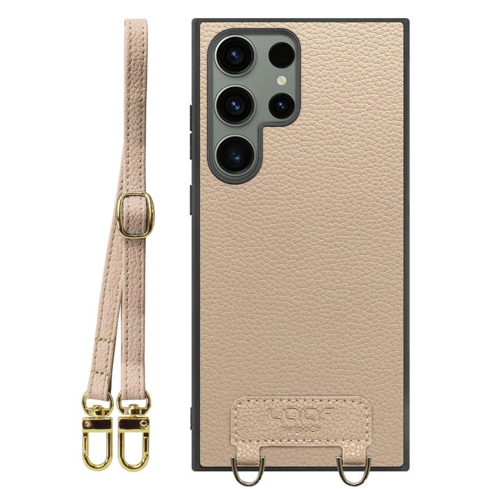 [ LOOF LUXURY-SHELL SHOULDER ] Galaxy S23 Ultra s23ultra ショルダーストラップ付き シンプルでスマート 本革 シェル型ケース ショルダー ストラップ スマホショルダー [ Galaxy S23 Ultra ]