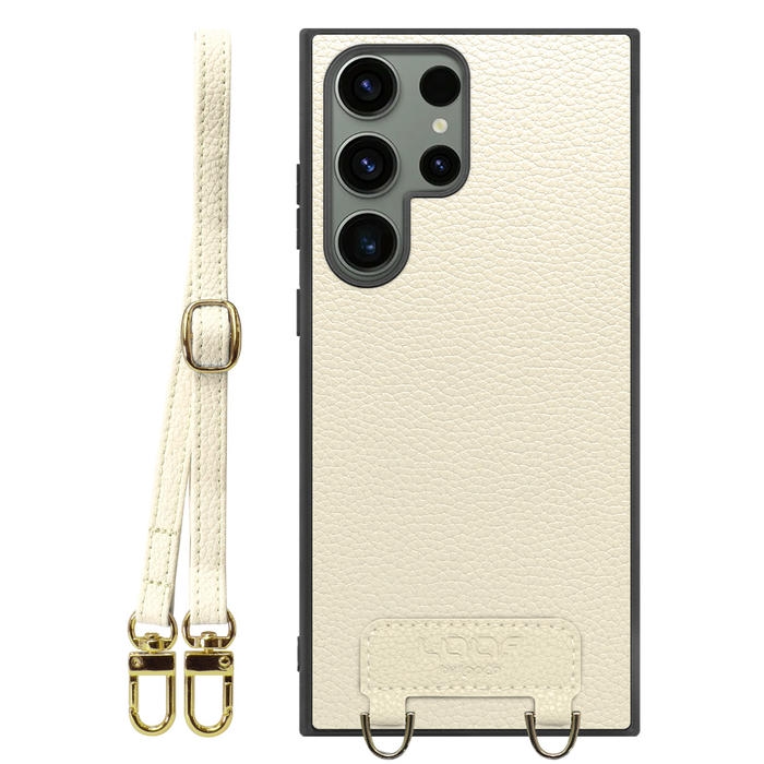 [ LOOF LUXURY-SHELL SHOULDER ] Galaxy S23 Ultra s23ultra ショルダーストラップ付き シンプルでスマート 本革 シェル型ケース ショルダー ストラップ スマホショルダー [ Galaxy S23 Ultra ]