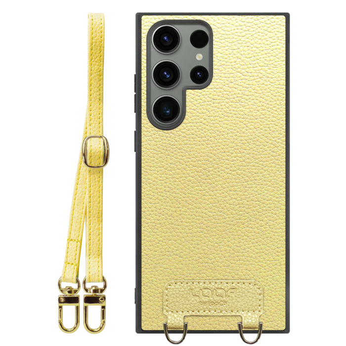 [ LOOF LUXURY-SHELL SHOULDER ] Galaxy S23 Ultra s23ultra ショルダーストラップ付き シンプルでスマート 本革 シェル型ケース ショルダー ストラップ スマホショルダー [ Galaxy S23 Ultra ]