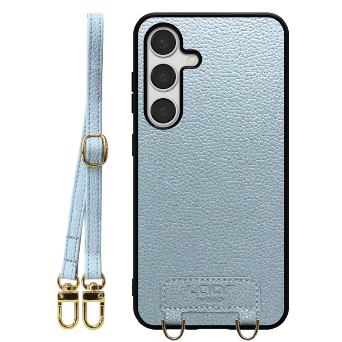 [ LOOF LUXURY-SHELL SHOULDER ] Galaxy S24 s24 ショルダーストラップ付き シンプルでスマート 本革 シェル型ケース ショルダー ストラップ スマホショルダー [ Galaxy S24 ]