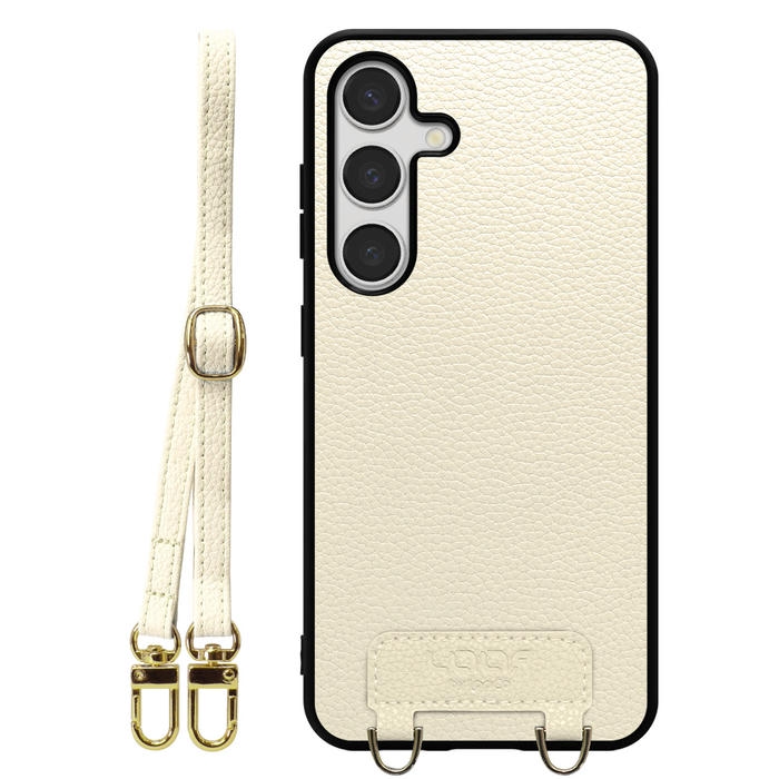 [ LOOF LUXURY-SHELL SHOULDER ] Galaxy S24 s24 ショルダーストラップ付き シンプルでスマート 本革 シェル型ケース ショルダー ストラップ スマホショルダー [ Galaxy S24 ]
