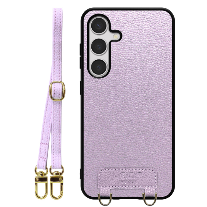 [ LOOF LUXURY-SHELL SHOULDER ] Galaxy S24 s24 ショルダーストラップ付き シンプルでスマート 本革 シェル型ケース ショルダー ストラップ スマホショルダー [ Galaxy S24 ]