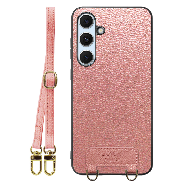 [ LOOF LUXURY-SHELL SHOULDER ] Galaxy S24 FE SM-S721Q / SCG30 ギャラクシー s24fe ショルダーストラップ付き シンプルでスマート 本革 シェル型ケース ショルダー ストラップ スマホショルダー [ Galaxy S24 FE ]