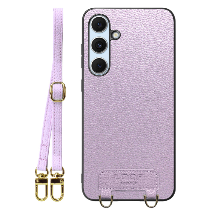 [ LOOF LUXURY-SHELL SHOULDER ] Galaxy S24 FE SM-S721Q / SCG30 ギャラクシー s24fe ショルダーストラップ付き シンプルでスマート 本革 シェル型ケース ショルダー ストラップ スマホショルダー [ Galaxy S24 FE ]