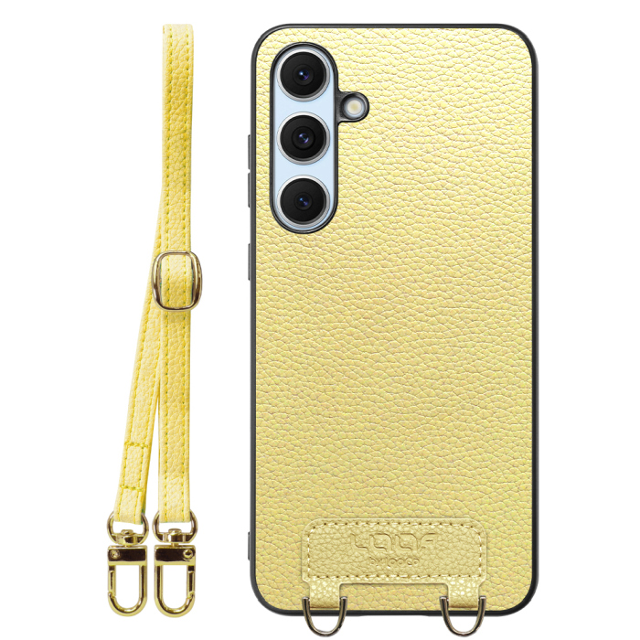 [ LOOF LUXURY-SHELL SHOULDER ] Galaxy S24 FE SM-S721Q / SCG30 ギャラクシー s24fe ショルダーストラップ付き シンプルでスマート 本革 シェル型ケース ショルダー ストラップ スマホショルダー [ Galaxy S24 FE ]