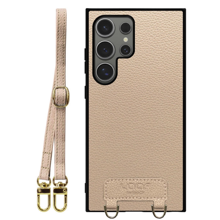 [ LOOF LUXURY-SHELL SHOULDER ] Galaxy S24 Ultra s24ultra ショルダーストラップ付き シンプルでスマート 本革 シェル型ケース ショルダー ストラップ スマホショルダー [ Galaxy S24 Ultra ]