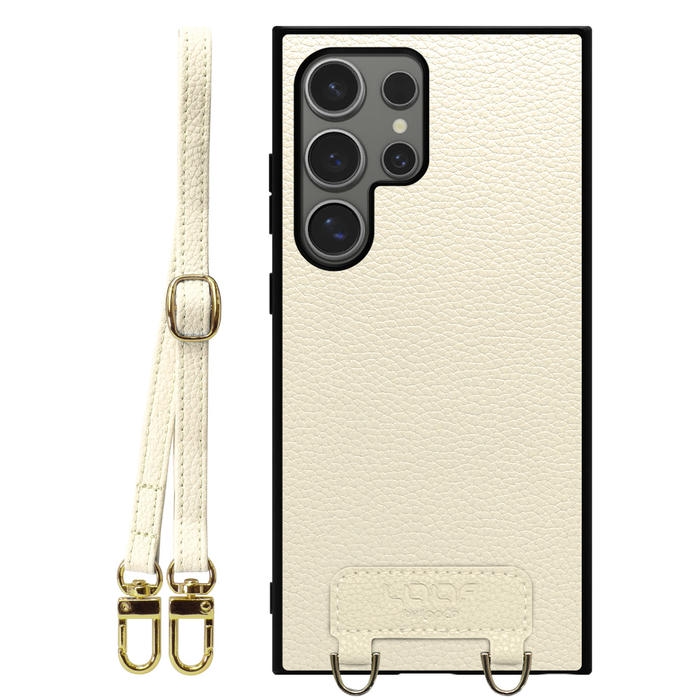 [ LOOF LUXURY-SHELL SHOULDER ] Galaxy S24 Ultra s24ultra ショルダーストラップ付き シンプルでスマート 本革 シェル型ケース ショルダー ストラップ スマホショルダー [ Galaxy S24 Ultra ]