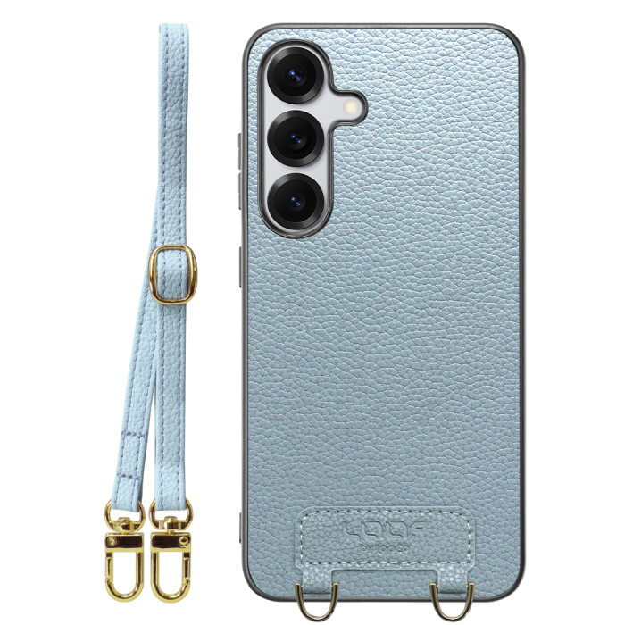 [ LOOF LUXURY-SHELL SHOULDER ] Galaxy S25 SC-51F ショルダーストラップ付き シンプルでスマート 本革 シェル型ケース ショルダー ストラップ スマホショルダー [ Galaxy S25 ]