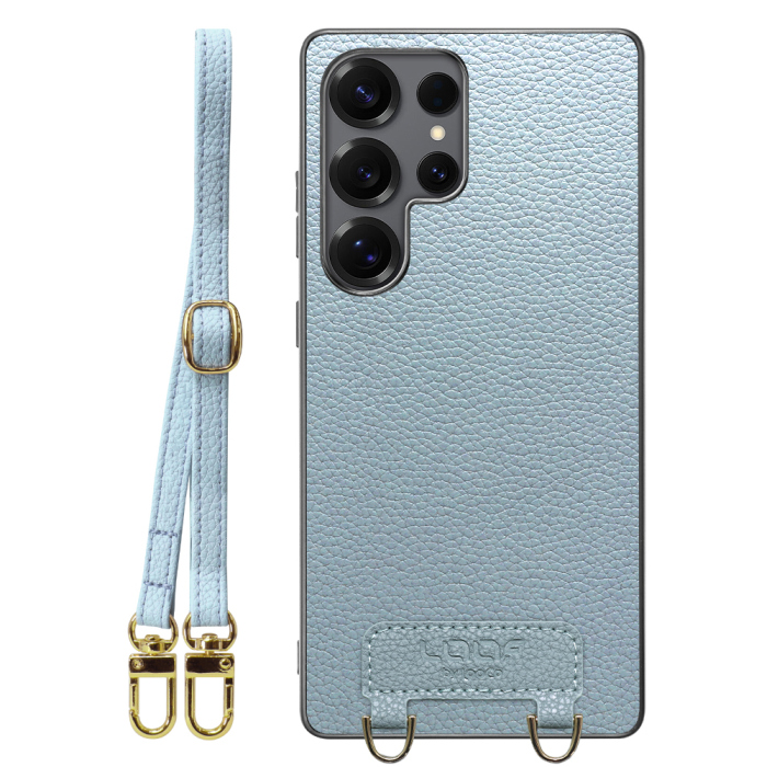 [ LOOF LUXURY-SHELL SHOULDER ] Galaxy S25 Ultra SC-52F ショルダーストラップ付き シンプルでスマート 本革 シェル型ケース ショルダー ストラップ スマホショルダー [ Galaxy S25 Ultra ]