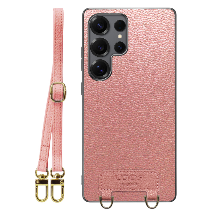 [ LOOF LUXURY-SHELL SHOULDER ] Galaxy S25 Ultra SC-52F ショルダーストラップ付き シンプルでスマート 本革 シェル型ケース ショルダー ストラップ スマホショルダー [ Galaxy S25 Ultra ]