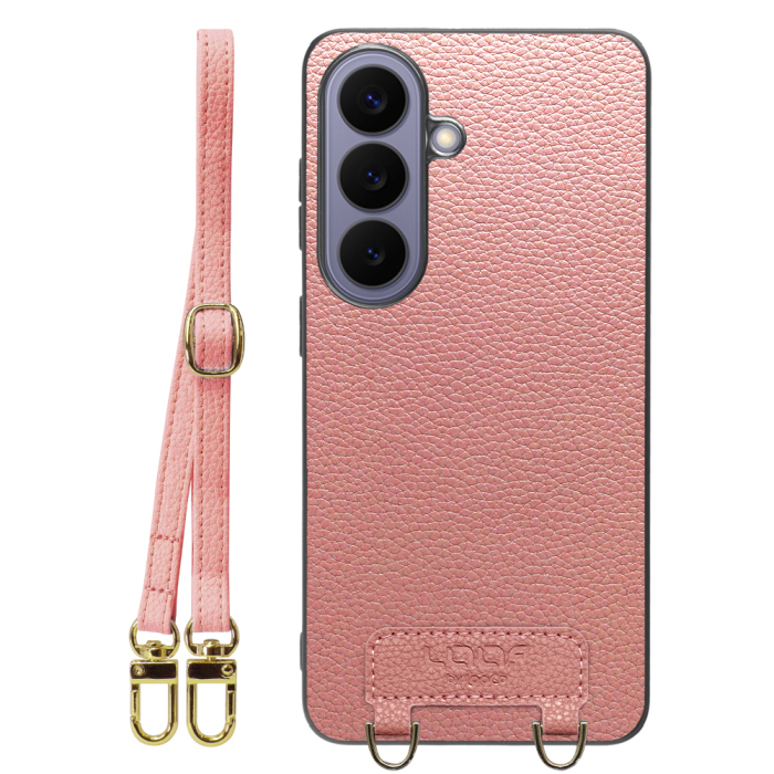[ LOOF LUXURY-SHELL SHOULDER ] Galaxy S26 Samsung SC-51G ショルダーストラップ付き シンプルでスマート 本革 シェル型ケース ショルダー ストラップ スマホショルダー [ Galaxy S26 ]