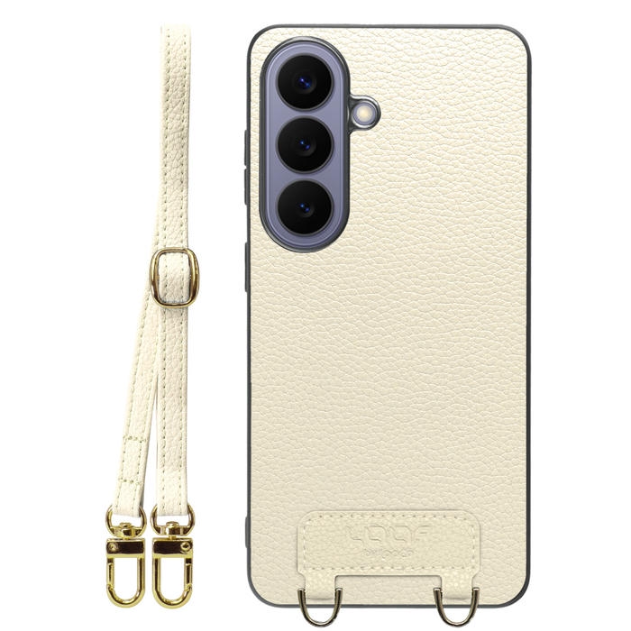 [ LOOF LUXURY-SHELL SHOULDER ] Galaxy S26 Samsung SC-51G ショルダーストラップ付き シンプルでスマート 本革 シェル型ケース ショルダー ストラップ スマホショルダー [ Galaxy S26 ]