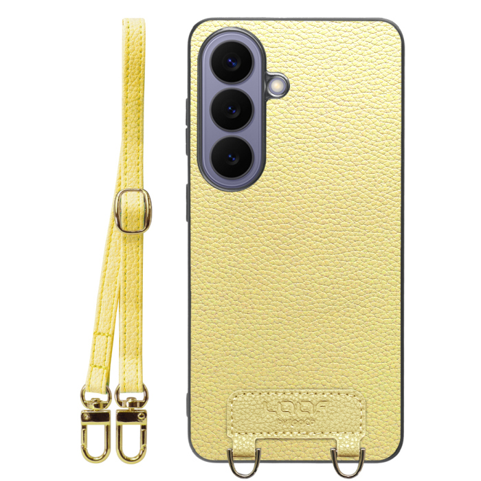 [ LOOF LUXURY-SHELL SHOULDER ] Galaxy S26 Samsung SC-51G ショルダーストラップ付き シンプルでスマート 本革 シェル型ケース ショルダー ストラップ スマホショルダー [ Galaxy S26 ]