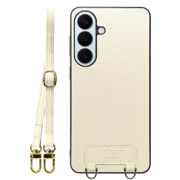 [ LOOF LUXURY-SHELL SHOULDER ] Galaxy S26+ Samsung SC-52G ショルダーストラップ付き シンプルでスマート 本革 シェル型ケース ショルダー ストラップ スマホショルダー [ Galaxy S26+ ]