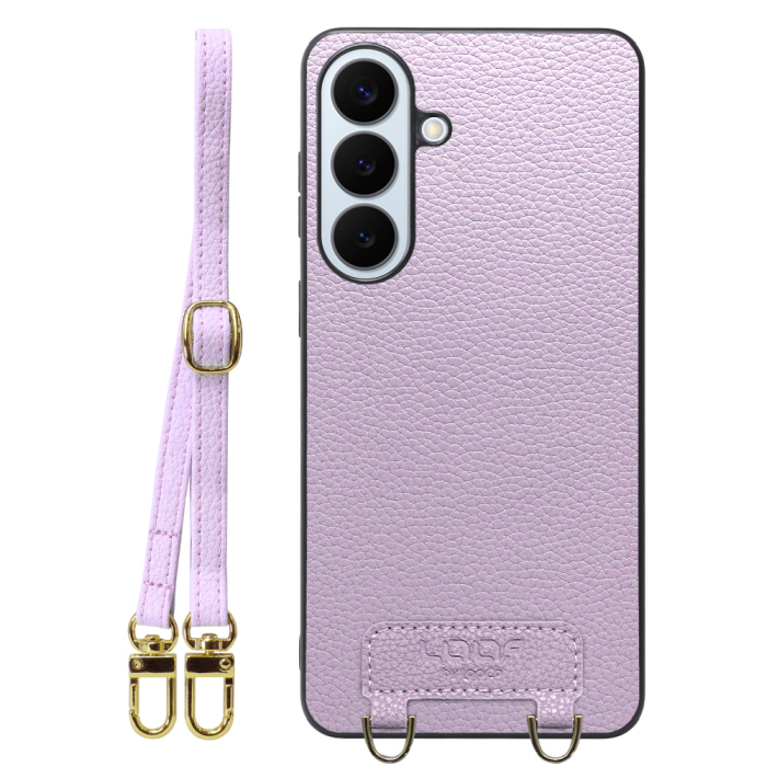 [ LOOF LUXURY-SHELL SHOULDER ] Galaxy S26+ Samsung SC-52G ショルダーストラップ付き シンプルでスマート 本革 シェル型ケース ショルダー ストラップ スマホショルダー [ Galaxy S26+ ]