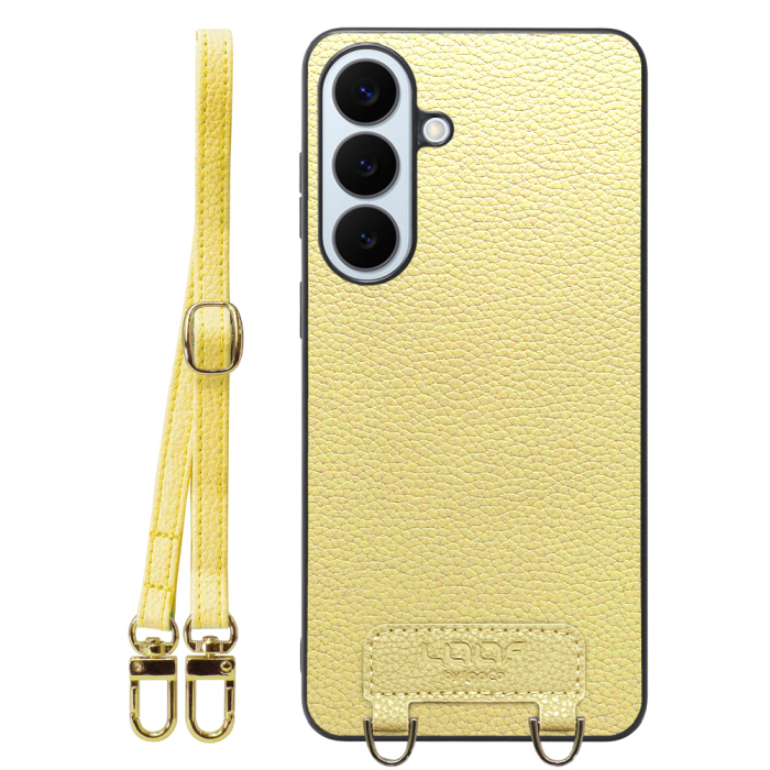 [ LOOF LUXURY-SHELL SHOULDER ] Galaxy S26+ Samsung SC-52G ショルダーストラップ付き シンプルでスマート 本革 シェル型ケース ショルダー ストラップ スマホショルダー [ Galaxy S26+ ]