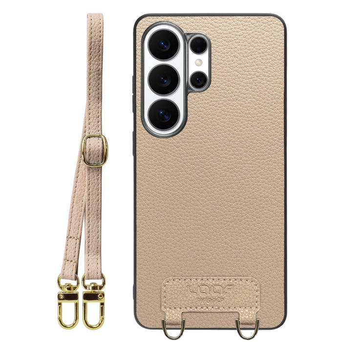 [ LOOF LUXURY-SHELL SHOULDER ] Galaxy S26 Ultra Samsung SC-53G ショルダーストラップ付き シンプルでスマート 本革 シェル型ケース ショルダー ストラップ スマホショルダー [ Galaxy S26 Ultra ]