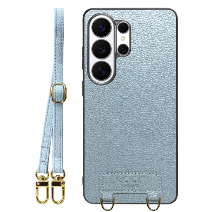 [ LOOF LUXURY-SHELL SHOULDER ] Galaxy S26 Ultra Samsung SC-53G ショルダーストラップ付き シンプルでスマート 本革 シェル型ケース ショルダー ストラップ スマホショルダー [ Galaxy S26 Ultra ]
