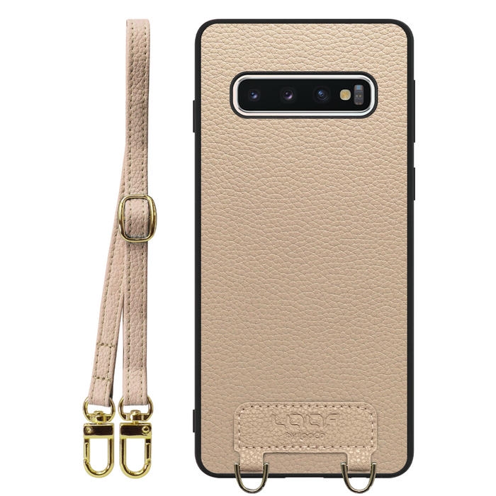 [ LOOF LUXURY-SHELL SHOULDER ] Galaxy S10 SC-03L / SCV41 galaxys10 ショルダーストラップ付き シンプルでスマート 本革 シェル型ケース ショルダー ストラップ スマホショルダー [ Galaxy S10 ]