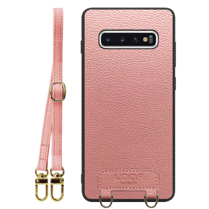 [ LOOF LUXURY-SHELL SHOULDER ] Galaxy S10 SC-03L / SCV41 galaxys10 ショルダーストラップ付き シンプルでスマート 本革 シェル型ケース ショルダー ストラップ スマホショルダー [ Galaxy S10 ]
