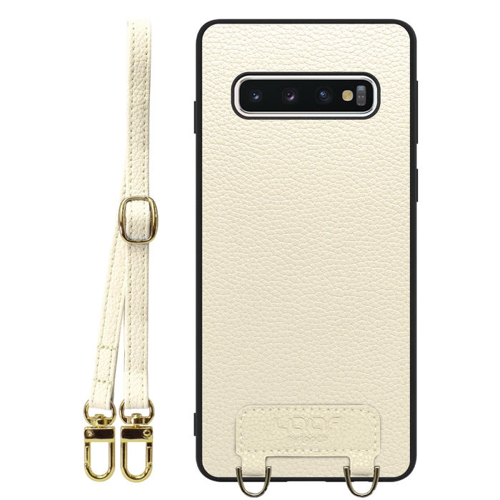 [ LOOF LUXURY-SHELL SHOULDER ] Galaxy S10 SC-03L / SCV41 galaxys10 ショルダーストラップ付き シンプルでスマート 本革 シェル型ケース ショルダー ストラップ スマホショルダー [ Galaxy S10 ]