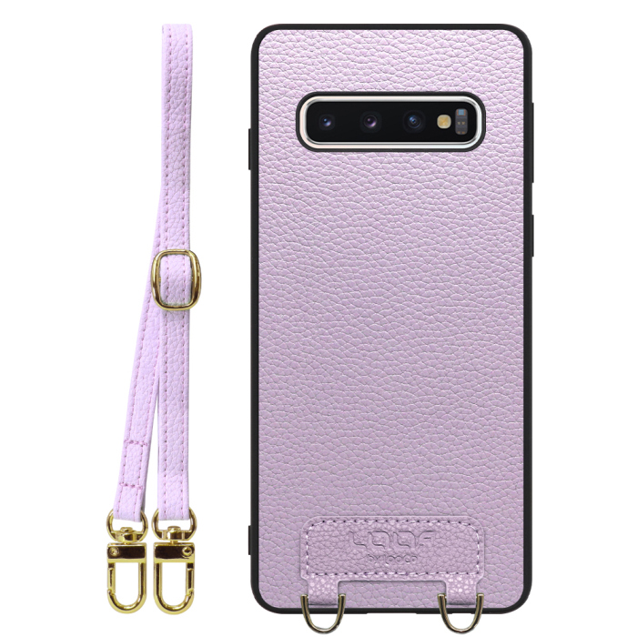 [ LOOF LUXURY-SHELL SHOULDER ] Galaxy S10 SC-03L / SCV41 galaxys10 ショルダーストラップ付き シンプルでスマート 本革 シェル型ケース ショルダー ストラップ スマホショルダー [ Galaxy S10 ]