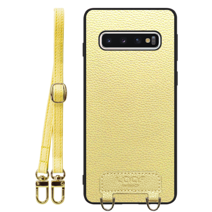 [ LOOF LUXURY-SHELL SHOULDER ] Galaxy S10 SC-03L / SCV41 galaxys10 ショルダーストラップ付き シンプルでスマート 本革 シェル型ケース ショルダー ストラップ スマホショルダー [ Galaxy S10 ]
