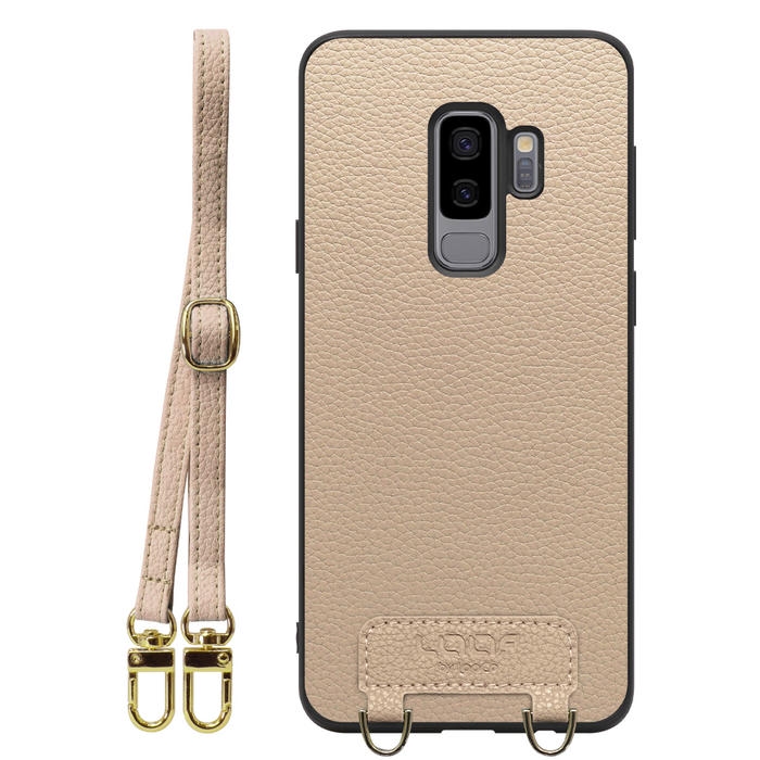[ LOOF LUXURY-SHELL SHOULDER ] Galaxy S9+ SC-03K / SCV39 s9plus s9 Plus ショルダーストラップ付き シンプルでスマート 本革 シェル型ケース ショルダー ストラップ スマホショルダー [ Galaxy S9+ ]