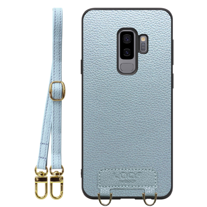 [ LOOF LUXURY-SHELL SHOULDER ] Galaxy S9+ SC-03K / SCV39 s9plus s9 Plus ショルダーストラップ付き シンプルでスマート 本革 シェル型ケース ショルダー ストラップ スマホショルダー [ Galaxy S9+ ]
