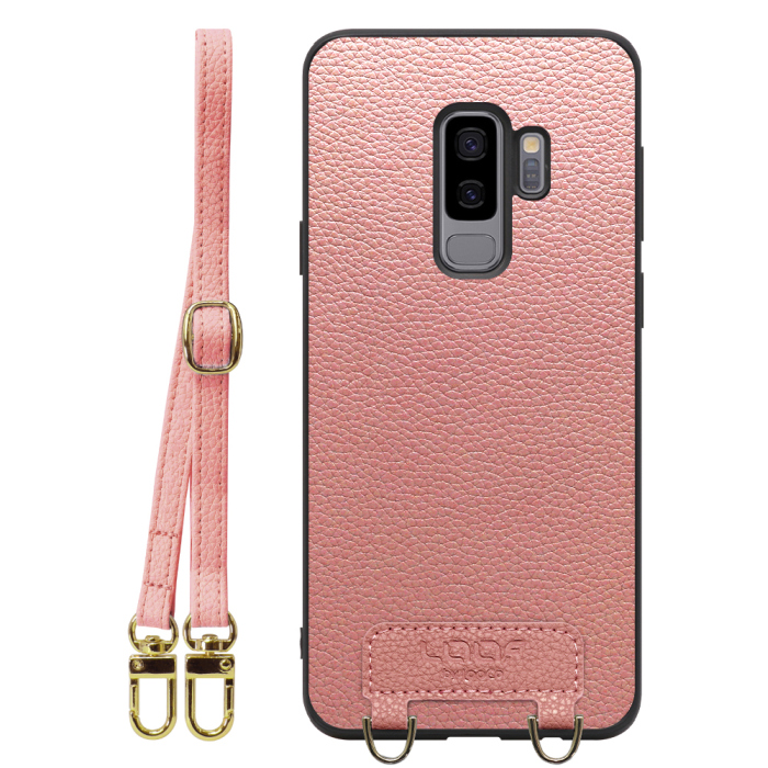 [ LOOF LUXURY-SHELL SHOULDER ] Galaxy S9+ SC-03K / SCV39 s9plus s9 Plus ショルダーストラップ付き シンプルでスマート 本革 シェル型ケース ショルダー ストラップ スマホショルダー [ Galaxy S9+ ]