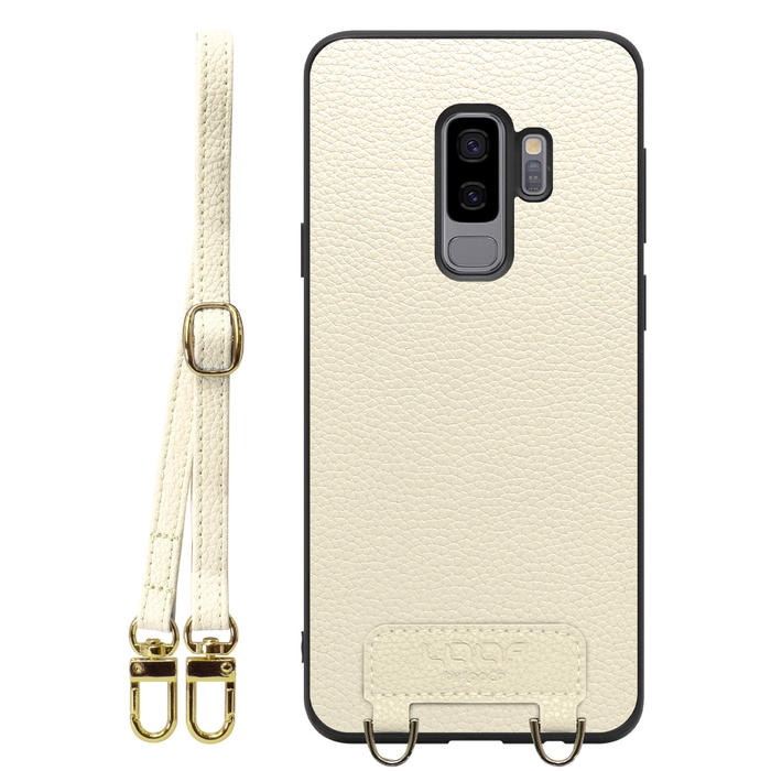 [ LOOF LUXURY-SHELL SHOULDER ] Galaxy S9+ SC-03K / SCV39 s9plus s9 Plus ショルダーストラップ付き シンプルでスマート 本革 シェル型ケース ショルダー ストラップ スマホショルダー [ Galaxy S9+ ]