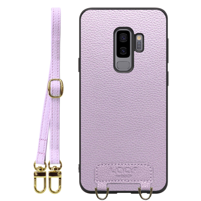 [ LOOF LUXURY-SHELL SHOULDER ] Galaxy S9+ SC-03K / SCV39 s9plus s9 Plus ショルダーストラップ付き シンプルでスマート 本革 シェル型ケース ショルダー ストラップ スマホショルダー [ Galaxy S9+ ]