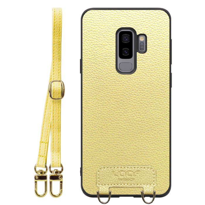 [ LOOF LUXURY-SHELL SHOULDER ] Galaxy S9+ SC-03K / SCV39 s9plus s9 Plus ショルダーストラップ付き シンプルでスマート 本革 シェル型ケース ショルダー ストラップ スマホショルダー [ Galaxy S9+ ]