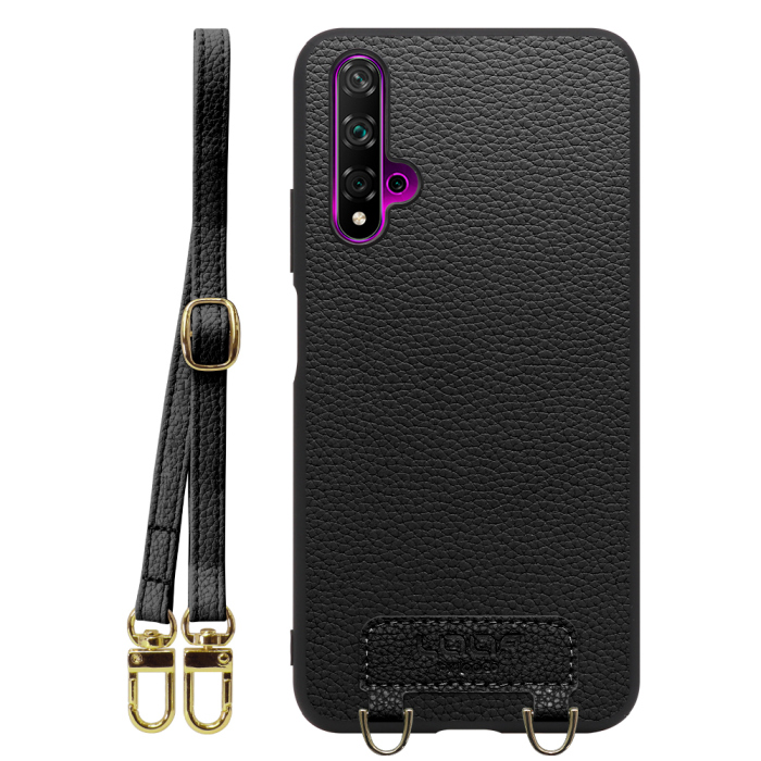 [ LOOF LUXURY-SHELL SHOULDER ] HUAWEI nova 5T nova5t ショルダーストラップ付き シンプルでスマート 本革 シェル型ケース ショルダー ストラップ スマホショルダー [ HUAWEI nova 5T ]