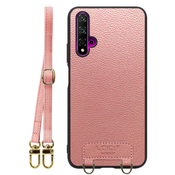 [ LOOF LUXURY-SHELL SHOULDER ] HUAWEI nova 5T nova5t ショルダーストラップ付き シンプルでスマート 本革 シェル型ケース ショルダー ストラップ スマホショルダー [ HUAWEI nova 5T ]