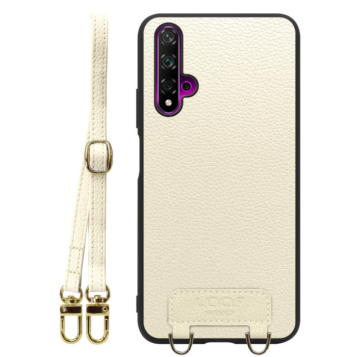 [ LOOF LUXURY-SHELL SHOULDER ] HUAWEI nova 5T nova5t ショルダーストラップ付き シンプルでスマート 本革 シェル型ケース ショルダー ストラップ スマホショルダー [ HUAWEI nova 5T ]