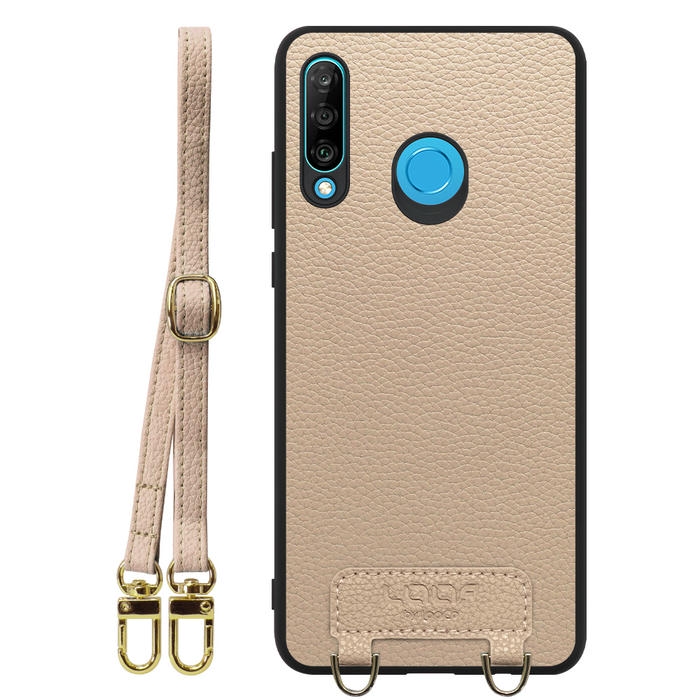 [ LOOF LUXURY-SHELL SHOULDER ] HUAWEI P30 lite / P30 lite Premium p30lite p30litepremium ショルダーストラップ付き シンプルでスマート 本革 シェル型ケース ショルダー ストラップ スマホショルダー [ HUAWEI P30 lite / lite Premium ]