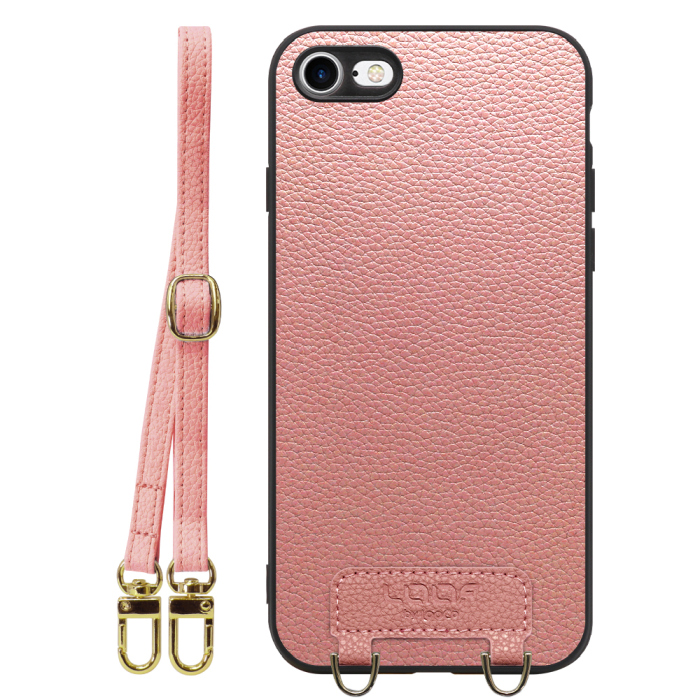 [ LOOF LUXURY-SHELL SHOULDER ] iPhone 7 / 8 / SE (第2/3世代) iphone7 iphone8 iphonese se2 se3 ショルダーストラップ付き シンプルでスマート 本革 シェル型ケース ショルダー ストラップ スマホショルダー [ iPhone 7 / 8 / SE (第2/3世代) ]