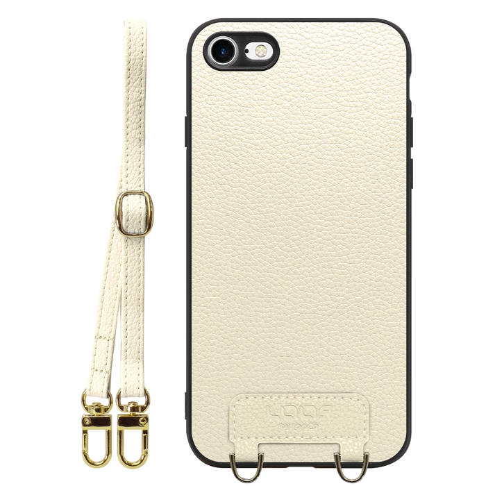 [ LOOF LUXURY-SHELL SHOULDER ] iPhone 7 / 8 / SE (第2/3世代) iphone7 iphone8 iphonese se2 se3 ショルダーストラップ付き シンプルでスマート 本革 シェル型ケース ショルダー ストラップ スマホショルダー [ iPhone 7 / 8 / SE (第2/3世代) ]