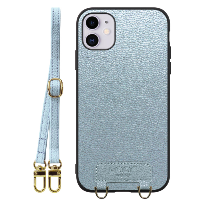 [ LOOF LUXURY-SHELL SHOULDER ] iPhone 11 iPhone11 ショルダーストラップ付き シンプルでスマート 本革 シェル型ケース ショルダー ストラップ スマホショルダー [ iPhone 11 ]
