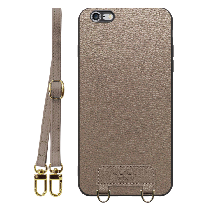 [ LOOF LUXURY-SHELL SHOULDER ] iPhone 6 Plus / 6s Plus iphone6plus iphone6splus 6plus 6splus ショルダーストラップ付き シンプルでスマート 本革 シェル型ケース ショルダー ストラップ スマホショルダー [ iPhone 6 Plus / 6s Plus ]