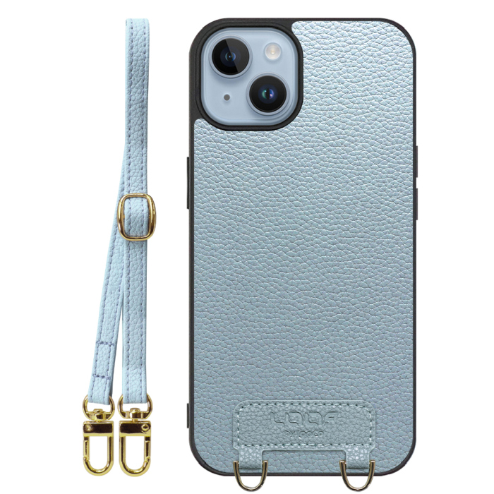 [ LOOF LUXURY-SHELL SHOULDER ] iPhone 14 iphone14 ショルダーストラップ付き シンプルでスマート 本革 シェル型ケース ショルダー ストラップ スマホショルダー [ iPhone 14 ]