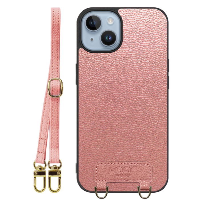 [ LOOF LUXURY-SHELL SHOULDER ] iPhone 14 iphone14 ショルダーストラップ付き シンプルでスマート 本革 シェル型ケース ショルダー ストラップ スマホショルダー [ iPhone 14 ]