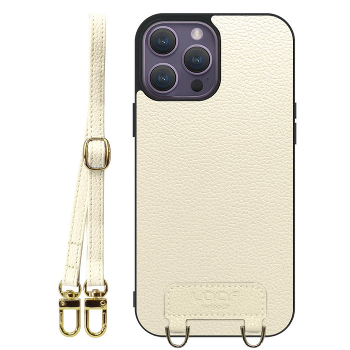 [ LOOF LUXURY-SHELL SHOULDER ] iPhone 14 Pro Max iphone14promax 14promax プロマックス ショルダーストラップ付き シンプルでスマート 本革 シェル型ケース ショルダー ストラップ スマホショルダー [ iPhone 14 Pro Max ]