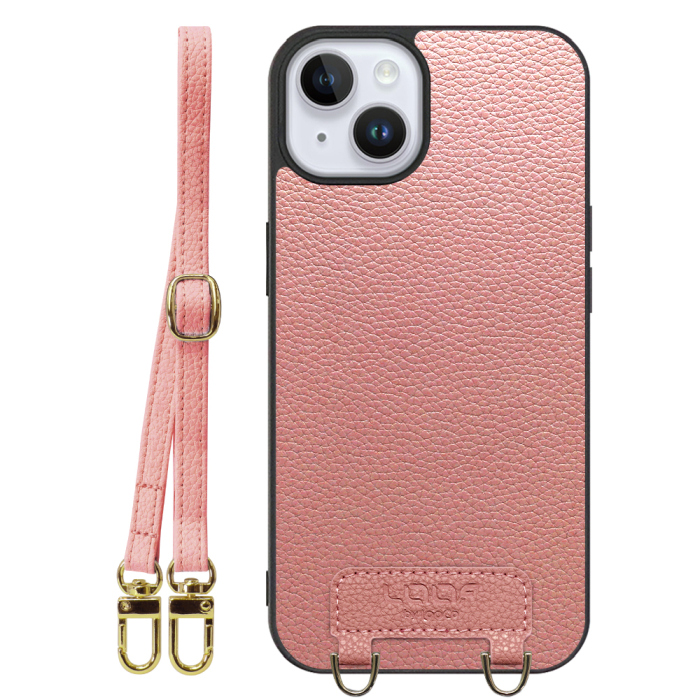 [ LOOF LUXURY-SHELL SHOULDER ] iPhone 14 Plus iphone14plus 14plus 14+ プラス ショルダーストラップ付き シンプルでスマート 本革 シェル型ケース ショルダー ストラップ スマホショルダー [ iPhone 14 Plus ]
