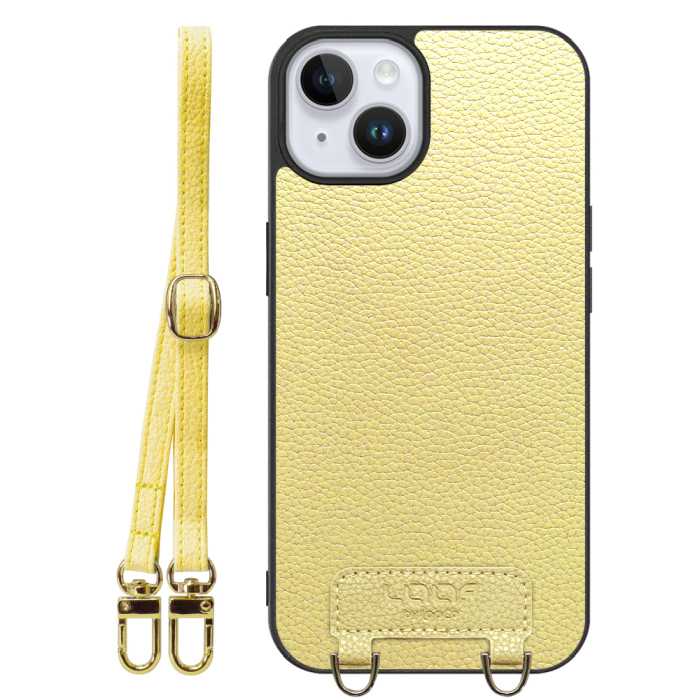 [ LOOF LUXURY-SHELL SHOULDER ] iPhone 14 Plus iphone14plus 14plus 14+ プラス ショルダーストラップ付き シンプルでスマート 本革 シェル型ケース ショルダー ストラップ スマホショルダー [ iPhone 14 Plus ]