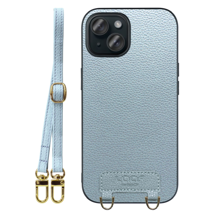 [ LOOF LUXURY-SHELL SHOULDER ] iPhone 15 iPhone15 アイフォン15 iPhone 15 アイフォン 15 ショルダーストラップ付き シンプルでスマート 本革 シェル型ケース ショルダー ストラップ スマホショルダー [ iPhone 15 ]