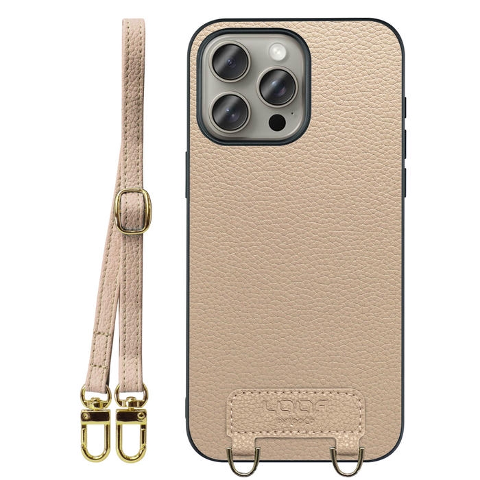 [ LOOF LUXURY-SHELL SHOULDER ] iPhone 15 Pro Max iPhone15 Pro Max アイフォン15 プロ マックス iPhone 15 15ProMax アイフォン 15 ショルダーストラップ付き シンプルでスマート 本革 シェル型ケース ショルダー ストラップ スマホショルダー [ iPhone 15 Pro Max ]
