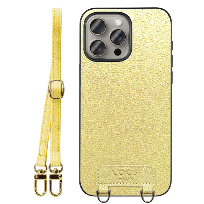 [ LOOF LUXURY-SHELL SHOULDER ] iPhone 15 Pro Max iPhone15 Pro Max アイフォン15 プロ マックス iPhone 15 15ProMax アイフォン 15 ショルダーストラップ付き シンプルでスマート 本革 シェル型ケース ショルダー ストラップ スマホショルダー [ iPhone 15 Pro Max ]