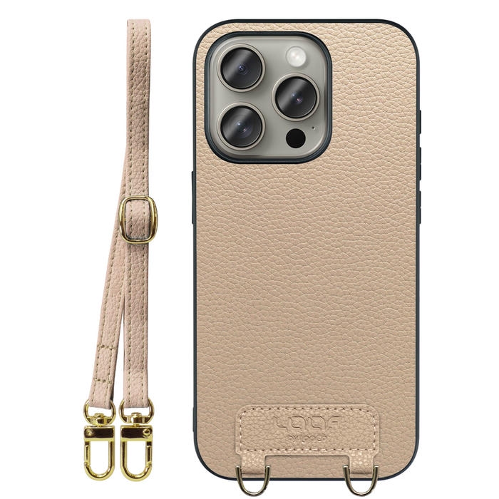 [ LOOF LUXURY-SHELL SHOULDER ] iPhone 15 Pro iPhone15 Pro アイフォン15 プロ iPhone 15 Pro 15Pro アイフォン 15 ショルダーストラップ付き シンプルでスマート 本革 シェル型ケース ショルダー ストラップ スマホショルダー [ iPhone 15 Pro ]